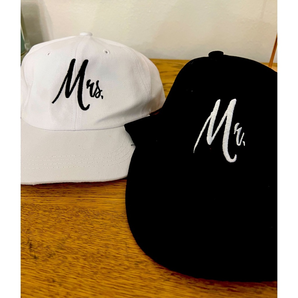 Mr. And Mrs. Baseball Caps